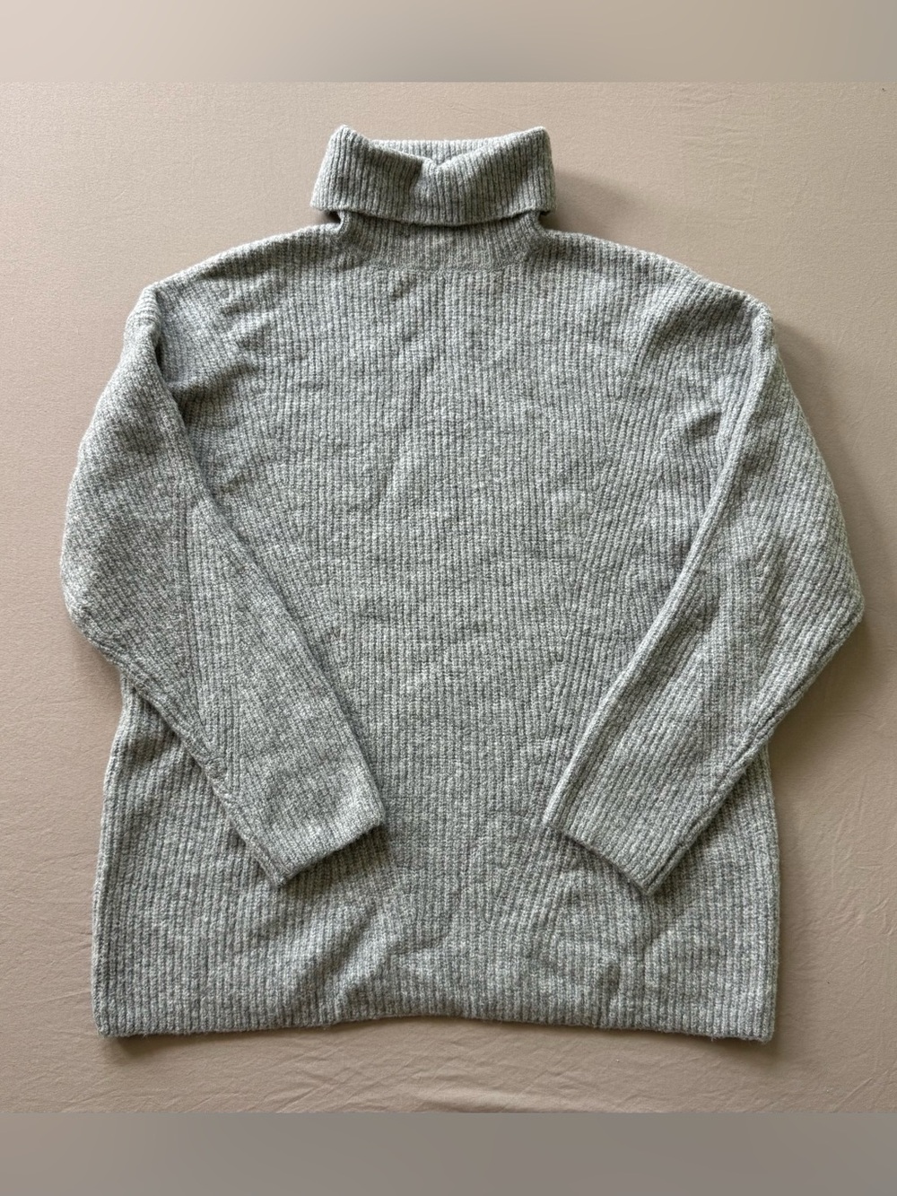 Primark wool blend rib knit turtleneck sweater